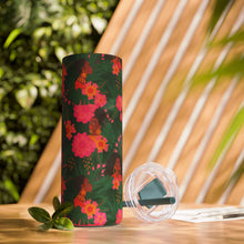 Load image into Gallery viewer, Black Girl in Nature - Floral Tumbler with Straw