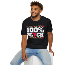 Load image into Gallery viewer, 100% Black- Unisex T-Shirt