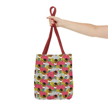 Load image into Gallery viewer, Black girl in Animal Print - Colorful Patterned Tote Bag - Size 13x13