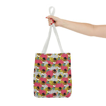 Load image into Gallery viewer, Black girl in Animal Print - Colorful Patterned Tote Bag - Size 13x13