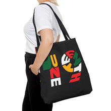 Load image into Gallery viewer, Bold Juneteenth Tote Bag | AOP | Festival Carryall | Black History Celebration