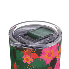 Load image into Gallery viewer, Black Girl in Nature - Floral Tumbler with Straw