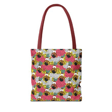 Load image into Gallery viewer, Black girl in Animal Print - Colorful Patterned Tote Bag - Size 13x13