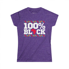 Load image into Gallery viewer, 100% Black -  Women's Tee