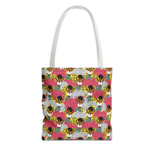Load image into Gallery viewer, Black girl in Animal Print - Colorful Patterned Tote Bag - Size 13x13