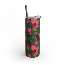 Load image into Gallery viewer, Black Girl in Nature - Floral Tumbler with Straw