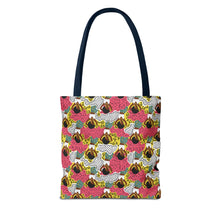 Load image into Gallery viewer, Black girl in Animal Print - Colorful Patterned Tote Bag - Size 13x13