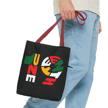 Load image into Gallery viewer, Bold Juneteenth Tote Bag | AOP | Festival Carryall | Black History Celebration