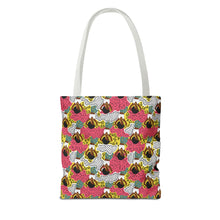 Load image into Gallery viewer, Black girl in Animal Print - Colorful Patterned Tote Bag - Size 13x13