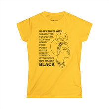 Load image into Gallery viewer, Black Mixed With Black -  Women's Tee