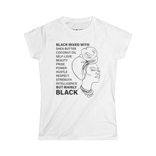Load image into Gallery viewer, Black Mixed With Black -  Women's Tee