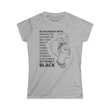 Load image into Gallery viewer, Black Mixed With Black -  Women's Tee