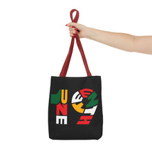 Load image into Gallery viewer, Bold Juneteenth Tote Bag | AOP | Festival Carryall | Black History Celebration