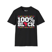 Load image into Gallery viewer, 100% Black- Unisex T-Shirt