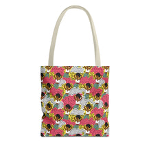 Load image into Gallery viewer, Black girl in Animal Print - Colorful Patterned Tote Bag - Size 13x13