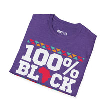 Load image into Gallery viewer, 100% Black- Unisex T-Shirt