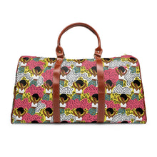 Load image into Gallery viewer, Black girl in Animal Print - Colorful Waterproof Travel Bag