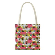 Load image into Gallery viewer, Black girl in Animal Print - Colorful Patterned Tote Bag - Size 13x13