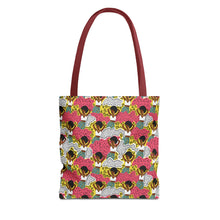 Load image into Gallery viewer, Black girl in Animal Print - Colorful Patterned Tote Bag - Size 13x13