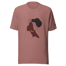 Load image into Gallery viewer, Black Woman Profile in Headwrap Unisex t-shirt
