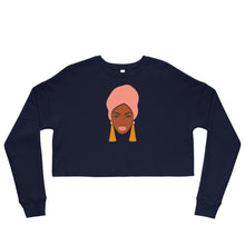 Load image into Gallery viewer, Black Woman Dangle Earrings Crop Sweatshirt