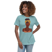 Load image into Gallery viewer, Black Women's Headwrap T-Shirt