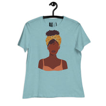 Load image into Gallery viewer, Black Women's Headwrap T-Shirt