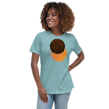Load image into Gallery viewer, Black Women's Afro Shine Relaxed T-Shirt