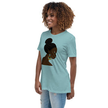 Load image into Gallery viewer, Black Women Blue Eyes Relaxed T-Shirt