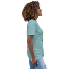 Load image into Gallery viewer, Black Women Blue Eyes Relaxed T-Shirt
