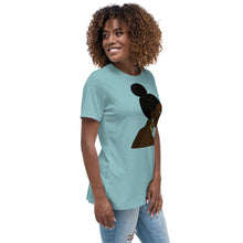 Load image into Gallery viewer, Black Women Blue Eyes Relaxed T-Shirt