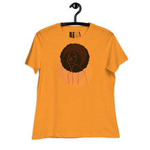 Load image into Gallery viewer, Black Women's Afro Shine Relaxed T-Shirt