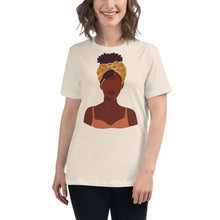 Load image into Gallery viewer, Black Women's Headwrap T-Shirt