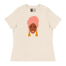 Load image into Gallery viewer, Black With Dangle Earrings Women's Relaxed T-Shirt