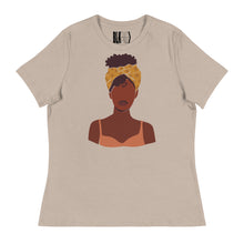Load image into Gallery viewer, Black Women's Headwrap T-Shirt