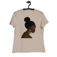 Load image into Gallery viewer, Black Women Blue Eyes Relaxed T-Shirt