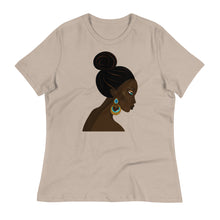 Load image into Gallery viewer, Black Women Blue Eyes Relaxed T-Shirt
