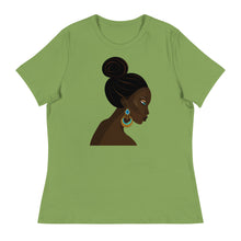 Load image into Gallery viewer, Black Women Blue Eyes Relaxed T-Shirt