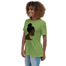 Load image into Gallery viewer, Black Women Blue Eyes Relaxed T-Shirt