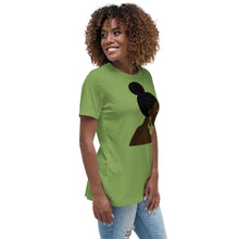 Load image into Gallery viewer, Black Women Blue Eyes Relaxed T-Shirt