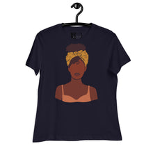 Load image into Gallery viewer, Black Women's Headwrap T-Shirt
