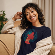 Load image into Gallery viewer, Black Women Crown Relaxed T-Shirt