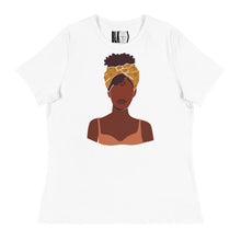 Load image into Gallery viewer, Black Women's Headwrap T-Shirt