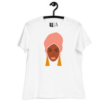 Load image into Gallery viewer, Black With Dangle Earrings Women's Relaxed T-Shirt