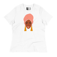 Load image into Gallery viewer, Black With Dangle Earrings Women's Relaxed T-Shirt