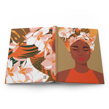 Load image into Gallery viewer, Floral Headwrap Hardcover Journal Matte