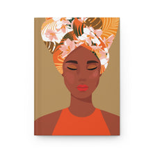 Load image into Gallery viewer, Floral Headwrap Hardcover Journal Matte