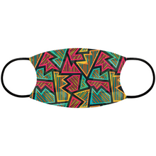 Load image into Gallery viewer, Juneteenth Pattern Mask for Adults and Youth.