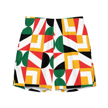 Load image into Gallery viewer, Juneteenth Graphic Pattern Men's swim trunks