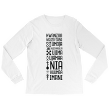 Load image into Gallery viewer, Kwanzaa Black & White Pajama Shirt